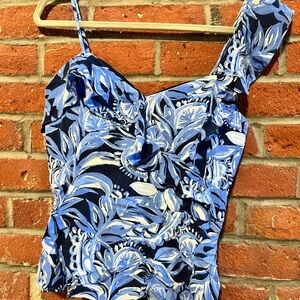 Lilly Pulitzer Blue Floral Camisole